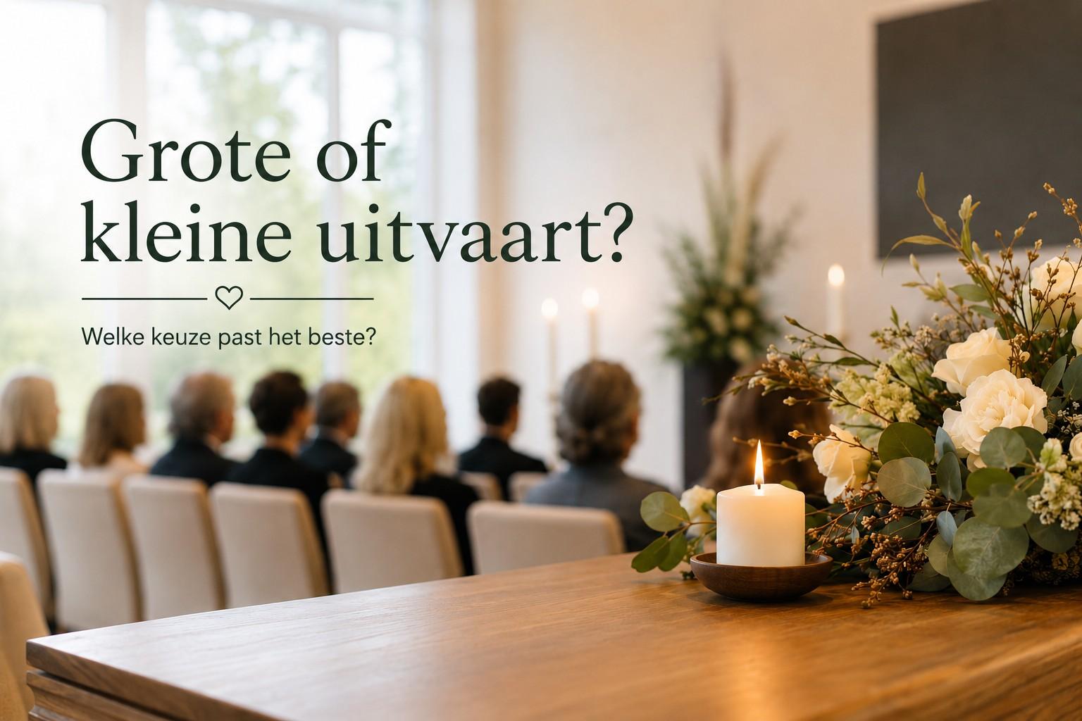 grote of kleine uitvaart